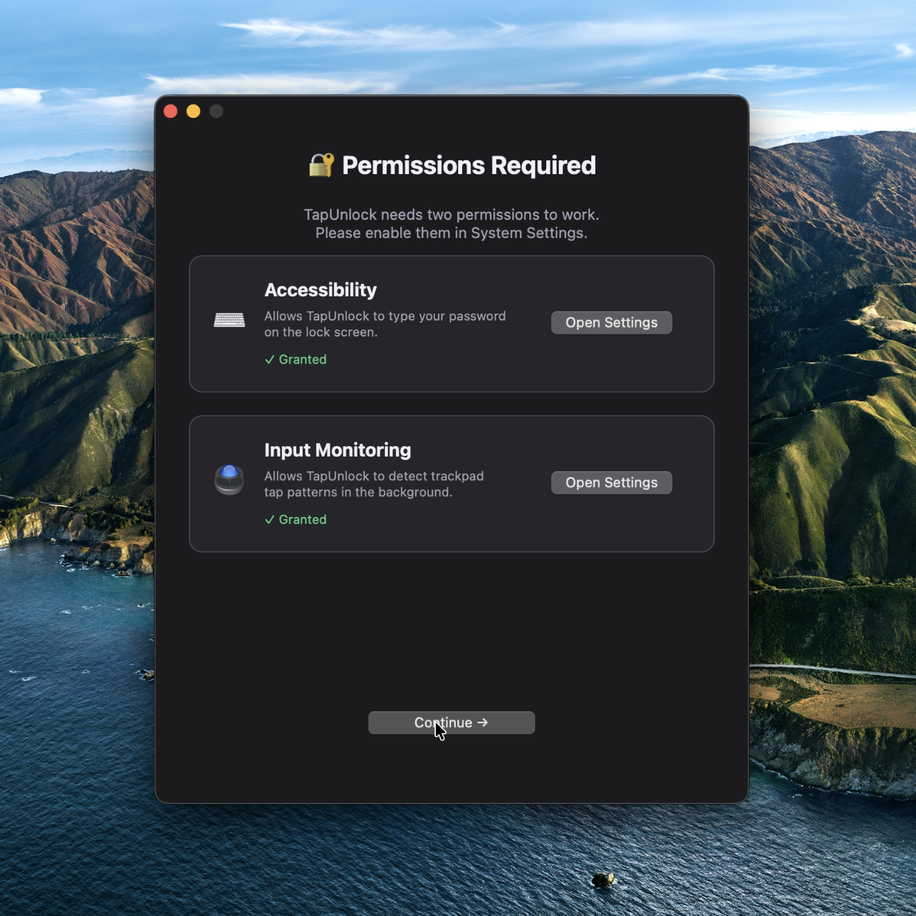 Setup and Permissions